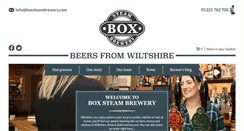 Desktop Screenshot of boxsteambrewery.com
