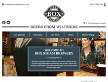 Tablet Screenshot of boxsteambrewery.com